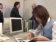 The Office Slut Lets Them Play With Her Hairy Twat - NipponHairy